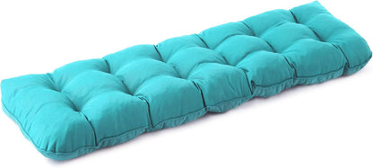 IPYNBAP Outdoor Bench Cushion, 48x18x5 Inch, Waterproof Bench Cushion for Outdoor/Indoor Furniture, Tufted Patio Bench Seat Cushion, Fade Resistant Outdoor Cushions for Porch Swing Couch, Navy Blue