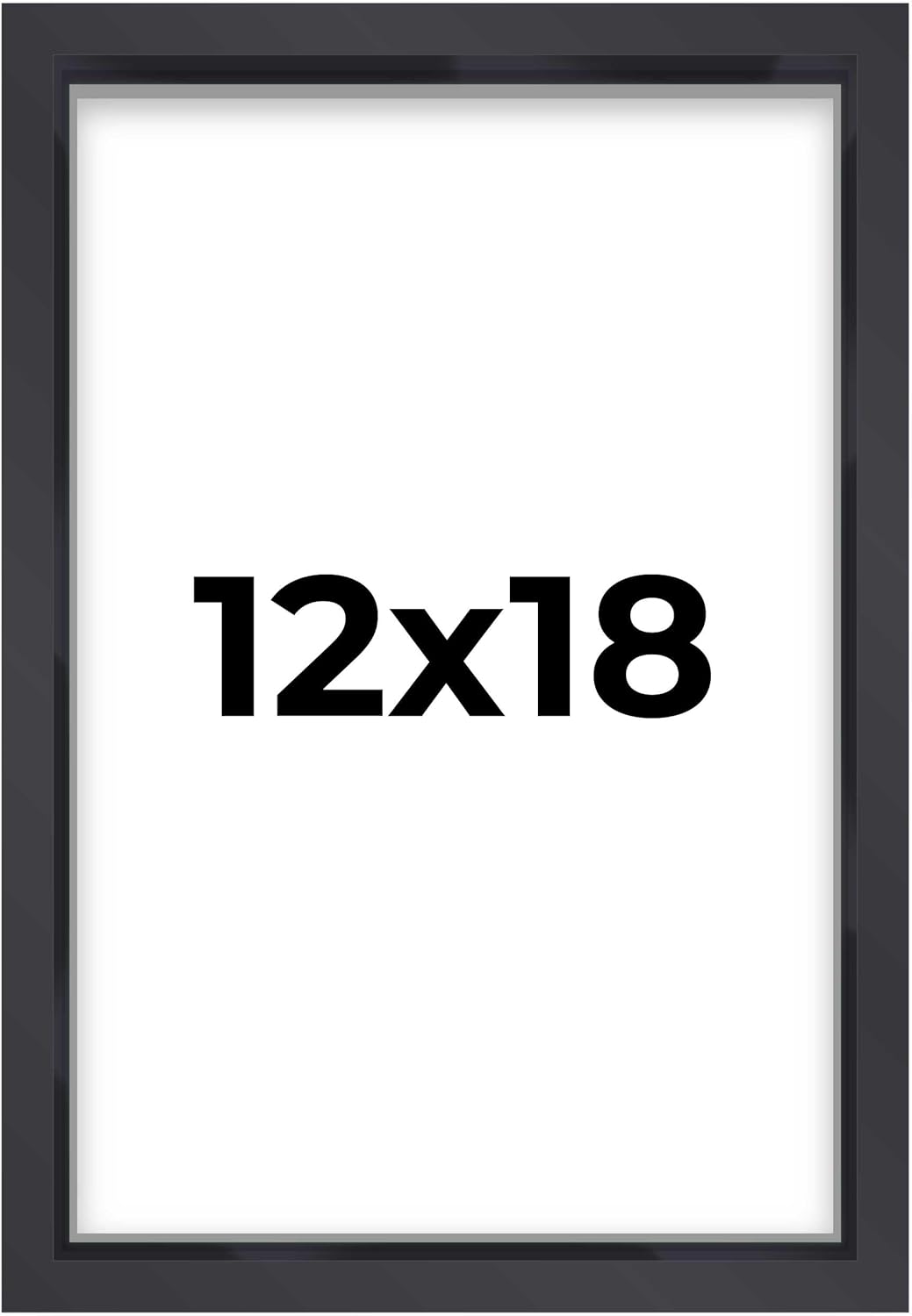 14x14 Shadow Box Black | 3/4" Depth of Usable Space | Solid Wood Pine | Includes UV Resistant Acrylic Plexiglass, Acid-Free Backing & Hanging Hardware | Made to Order in USA - Colors G