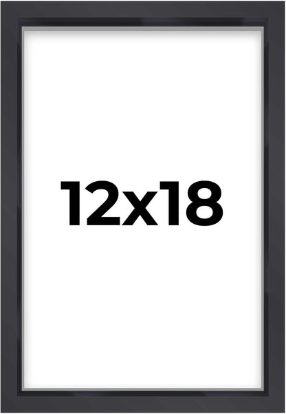 14x14 Shadow Box Black | 3/4" Depth of Usable Space | Solid Wood Pine | Includes UV Resistant Acrylic Plexiglass, Acid-Free Backing & Hanging Hardware | Made to Order in USA - Colors G