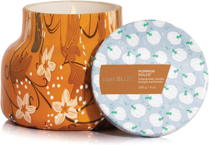 Capri Blue Volcano Candle - Pattern Play Holiday Candle - Petite Glass Jar Candle - Scented Candles with Notes of Tropical Fruits & Sugared Citrus - Decorative Gift (8 oz)