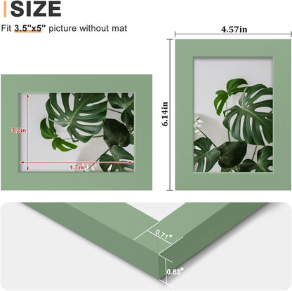 Egofine 12x16 Picture Frame Black, Covered by Plexiglass Made of Solid Wood, Display Pictures 9x12 and 11x14 with Mat or 12x16 Without Mat, for Wall Mounting Photo Frame - Colors A