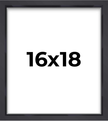 14x14 Shadow Box Black | 3/4" Depth of Usable Space | Solid Wood Pine | Includes UV Resistant Acrylic Plexiglass, Acid-Free Backing & Hanging Hardware | Made to Order in USA - Colors A