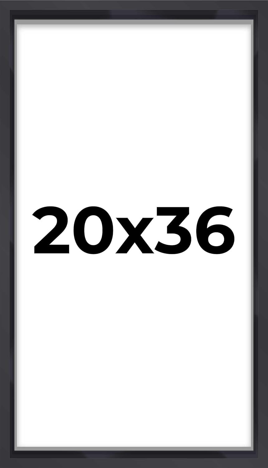 14x14 Shadow Box Black | 3/4" Depth of Usable Space | Solid Wood Pine | Includes UV Resistant Acrylic Plexiglass, Acid-Free Backing & Hanging Hardware | Made to Order in USA - Colors C
