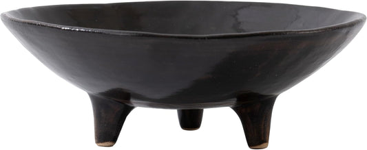 6" Small Decorative Bowl, Multi-Purpose Decorative Bowls for Keys, Candy and Home Decor, Ceramic Bowl （Retro White）