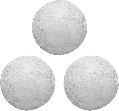uxcell 3Pcs Decorative Glass Balls 2.36 Inch Orbs Centerpiece Balls Mosaic Glass Ball Sphere for Decor Bowls Vases Dining Table Party, Dark Blue