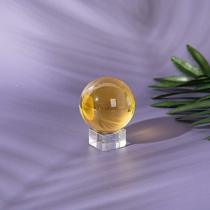 LONGWIN 50mm(2 inch) K9 Photography Solid Crystal Glass Ball Sphere with Free Stand Suncatcher (Clear)