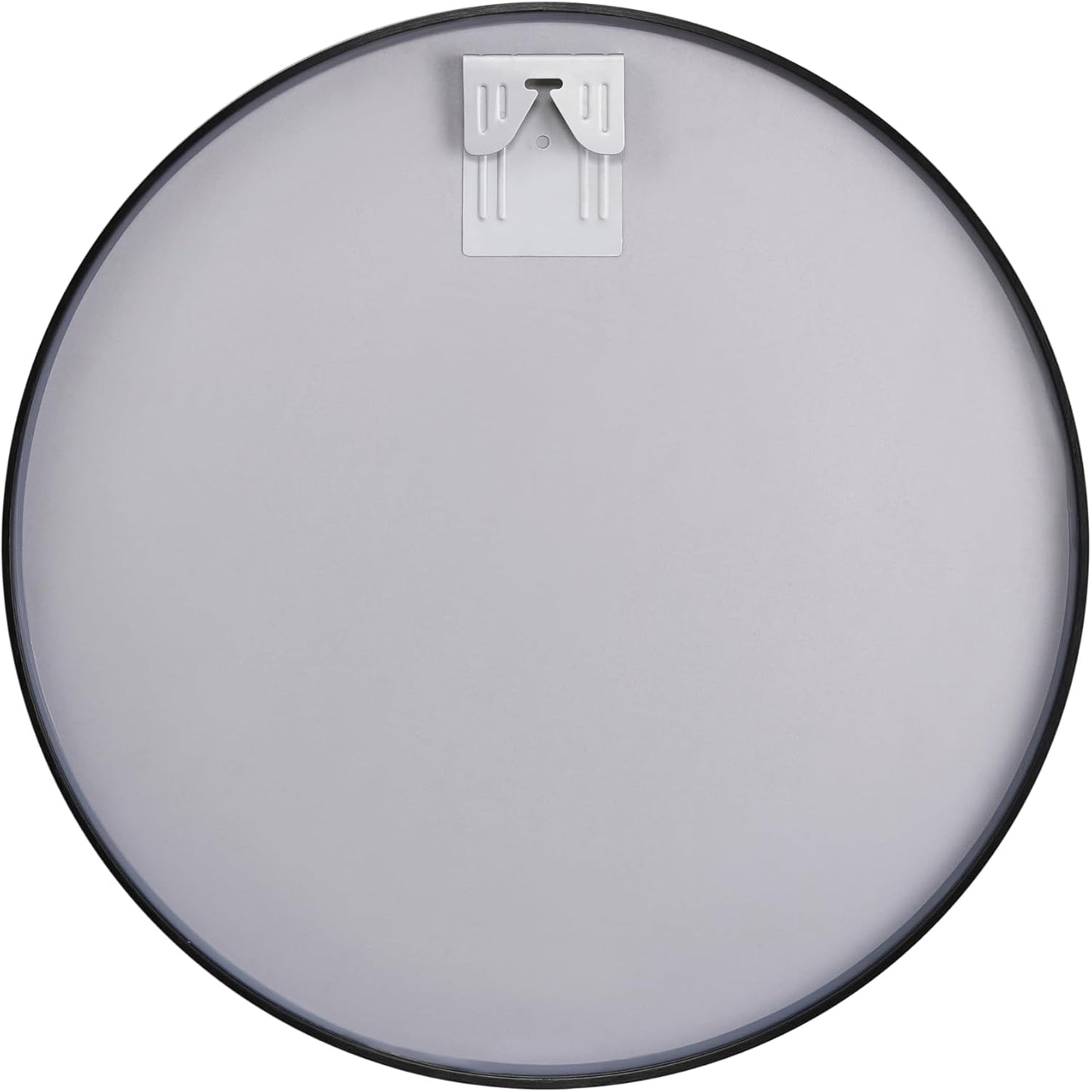 Itrue 12 Inch Small Round Decorative Wall Mirror, HD Silver-Coated Glass with Brushed Black Metal Frame, Minimalist Modern Accent Mirror for Vanity, Narrow Walls, Bathroom, Bedroom & Entryway