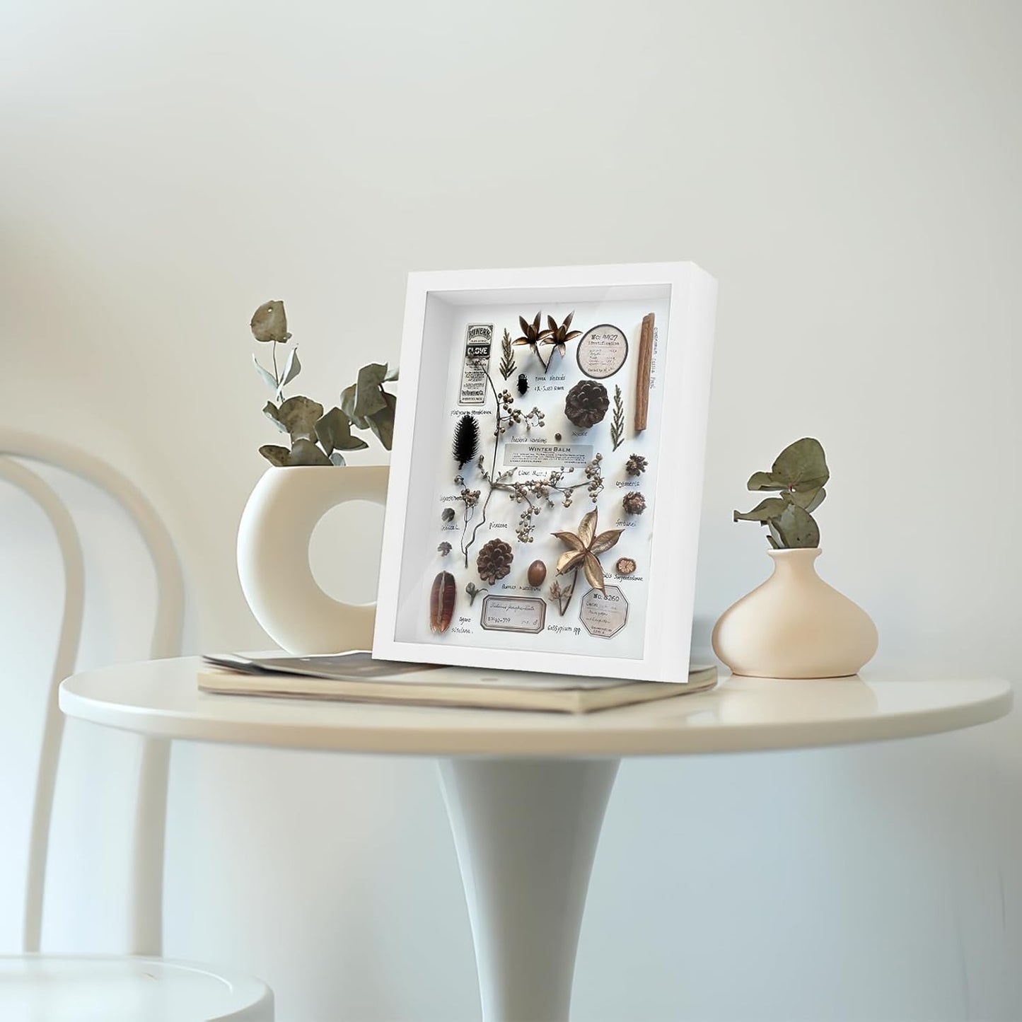 Shadow Box Frame 8x10 - 3 Pack Wood Deep Shadowbox with Glass Shadow Boxes Display Cases Suitable for Photos, Dried Flowers, Handicrafts Picture Frames for Wall (Black)
