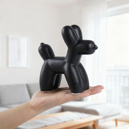 Notakia Cute Ceramics Balloon Dog Statue Crafts Gold Living Room Desktop Decorations,Handmade Modern Small Ceramic Animal Statue Ornament Gold Home Decor Accents