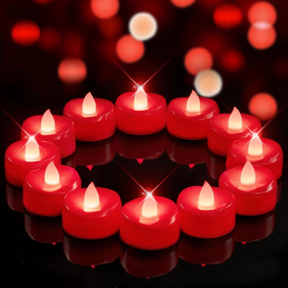 merrynights LED Candles, Tea Lights Candles Battery Operated Bulk, 50-Pack Long-Lasting 200 Hours Flameless Tealight Candles, Realistic Tea Lights for Christmas Halloween Wedding, 1.5'' D X 1.25'' H