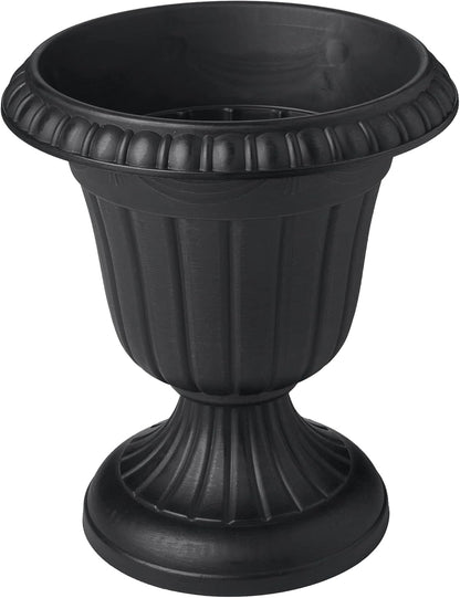 Arcadia Garden Products PL10CP Classic Traditional Plastic Urn Planter Indoor/Outdoor, 15" x 13", Brushed Copper