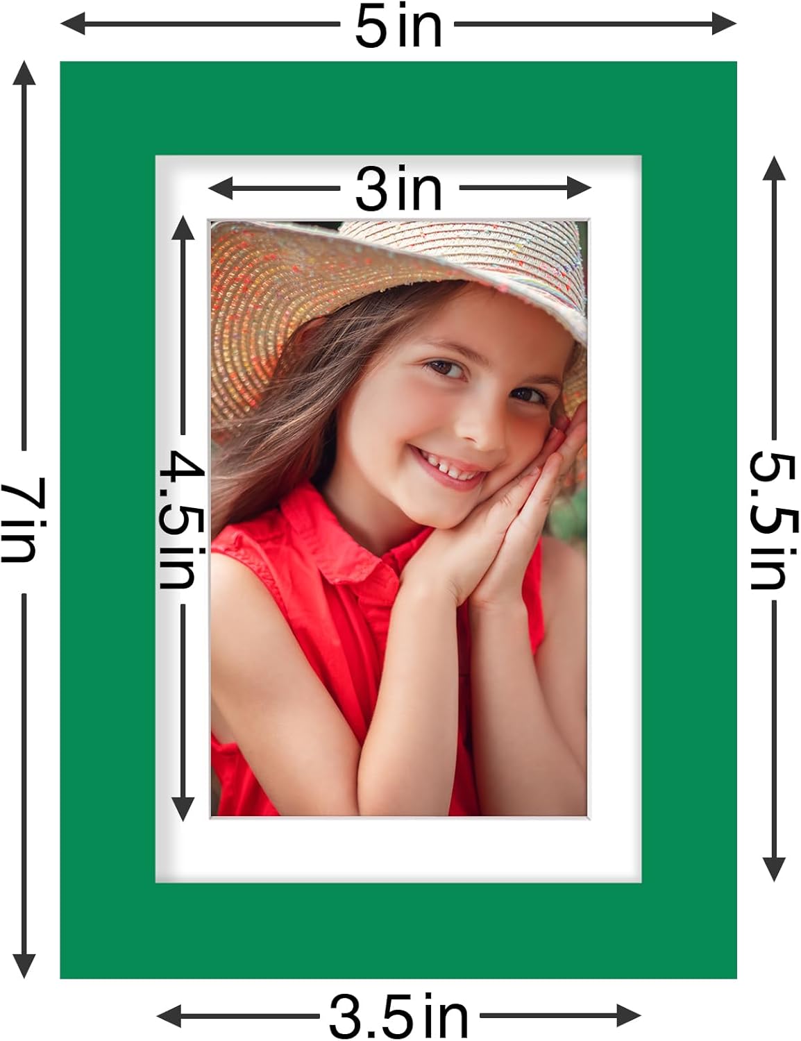 Vittanly 8x10 Picture Frames Set of 9, Shatter Resistant Plexiglass, Display 5x7 Pictures with Mat or 8x10 without Mat, Photo Frames for Wall or Tabletop, Engineered Wood, Black - Colors B