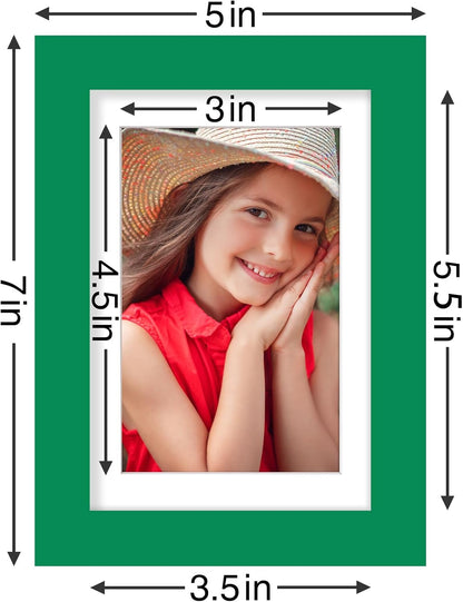 Vittanly 8x10 Picture Frames Set of 9, Shatter Resistant Plexiglass, Display 5x7 Pictures with Mat or 8x10 without Mat, Photo Frames for Wall or Tabletop, Engineered Wood, Black - Colors B