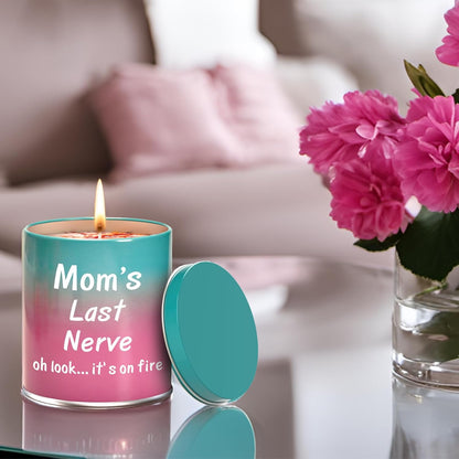 Gifts for Mom Birthday from Daughter Son, Christmas Stocking Stuffers Gifts for Mom Present Mothers Day Great ldeas Funny Unique New Mother Thanksgiving Adoptive 9oz Scented Candle