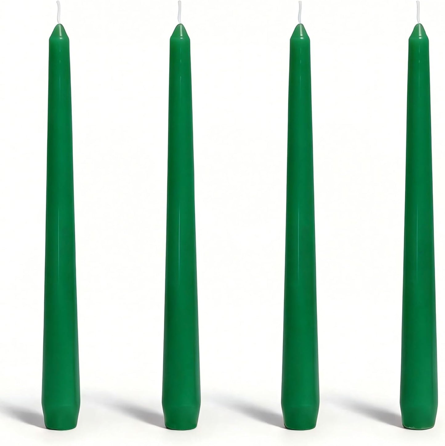 4 Pack White Taper Candles丨Taper Candles 10 Inch Dripless丨Unscented & Smokeless Candlesticks Bulk丨7-8 Hours Long Burning Tall Candles丨Ideal for Christmas Weddings Parties Dinner