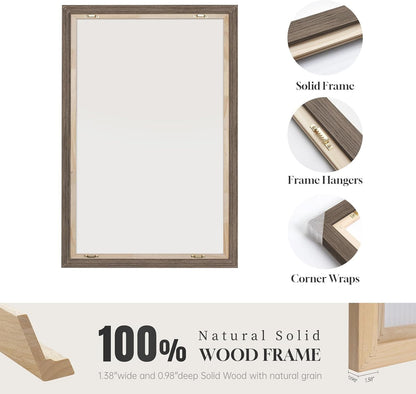 Large Framed Neutral Abstract Wall Art for Living Room, 3 Piece Modern Canvas Prints Paintings Artwork for Walls, Black and Beige Pictures for Living Room Hallway Stair Office Wall Decor 24x36 Inch