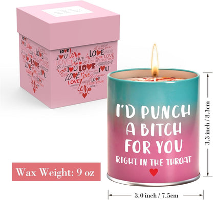 Christmas Birthday Gifts for Women Scented Candle, Valentines Day Gifts for Girlfriend Her, Mothers Day Gift for Mom Wife Sister Friendship White Elephant Stocking Stuffers Presents Funny Ideas Gift