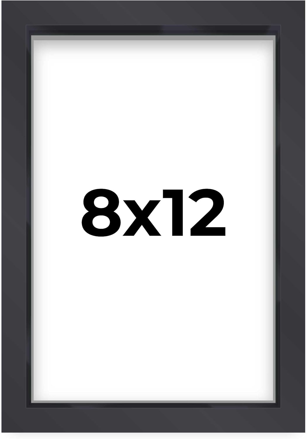 14x14 Shadow Box Black | 3/4" Depth of Usable Space | Solid Wood Pine | Includes UV Resistant Acrylic Plexiglass, Acid-Free Backing & Hanging Hardware | Made to Order in USA - Colors C