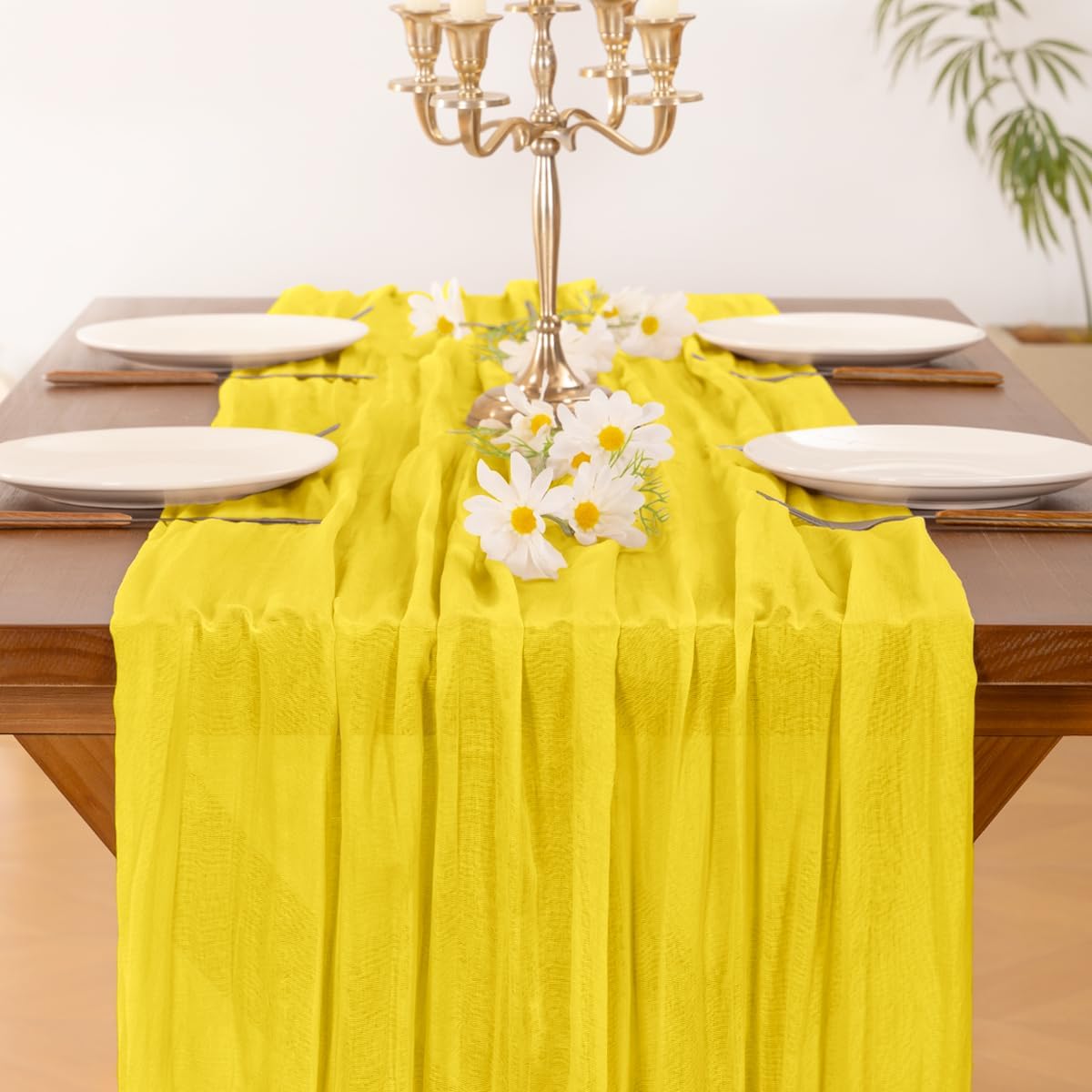 Socomi 3pcs Sage Green Cheesecloth Table Runner Summer Boho Rustic Gauze 120 inch 10FT Cheese Cloth Sheer Runner for Wedding Party Baby Shower Home Decor Holiday Decorations