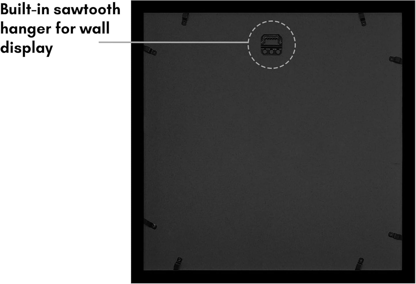 Americanflat 4x6 Collage Picture Frame with Shatter-Resistant Glass - Fits Five 4x6 Photos or Use as One 11x14 Picture Frame - Signature Collection - Collage Frames for Wall Display - Black