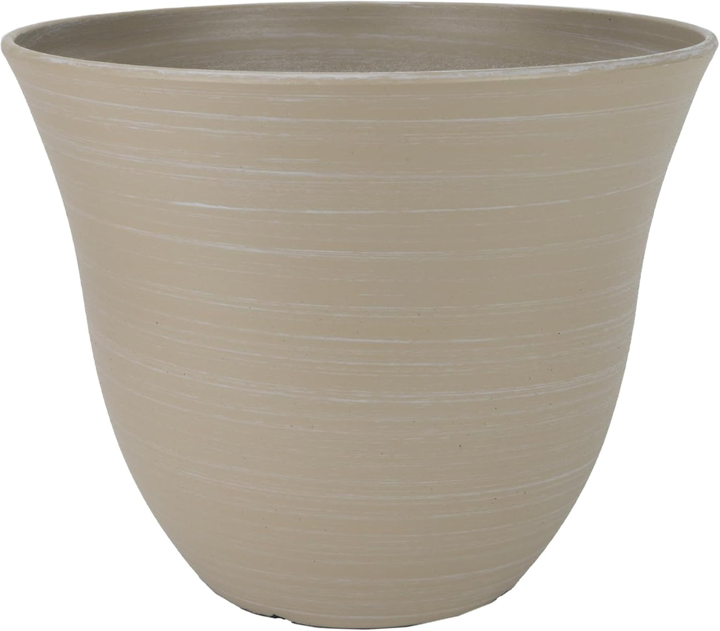 Classic Home and Garden Honeysuckle Resin Planters - Lightweight Indoor & Outdoor Plant Pots - UV-Resistant Plastic Flower Pots - Pot Planters for Flowers & Herbs (15" Distressed Copper)
