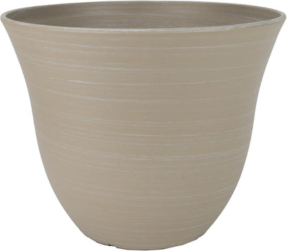 Classic Home and Garden Honeysuckle Resin Planters - Lightweight Indoor & Outdoor Plant Pots - UV-Resistant Plastic Flower Pots - Pot Planters for Flowers & Herbs (15" Distressed Copper)