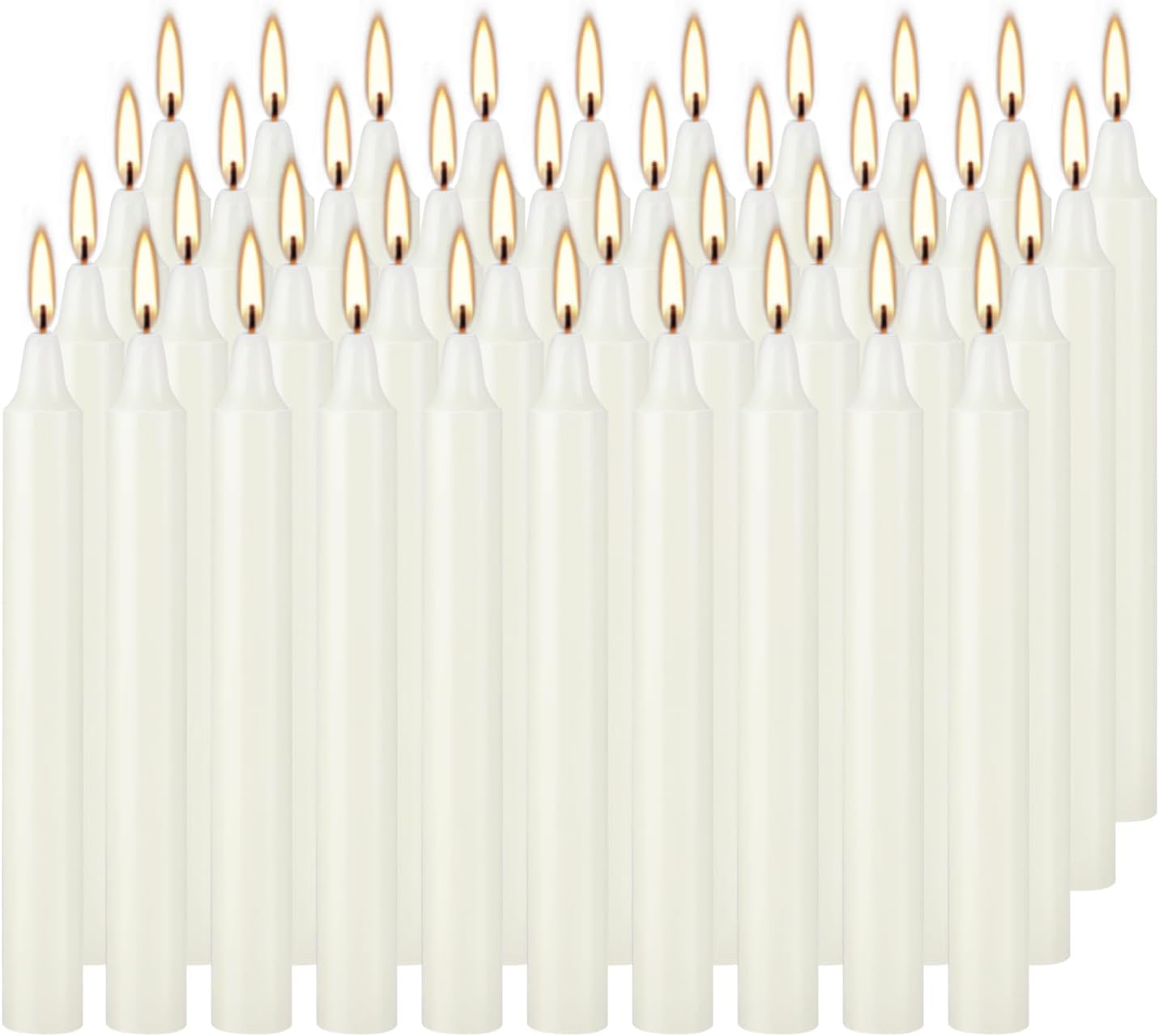 YOROXRG 40 Pack Spell Chime Candles-4 Inch Multi-Colored Taper Candles Sticks-for Home Decor Kitchen Decor Wedding Decoration-10 Colours