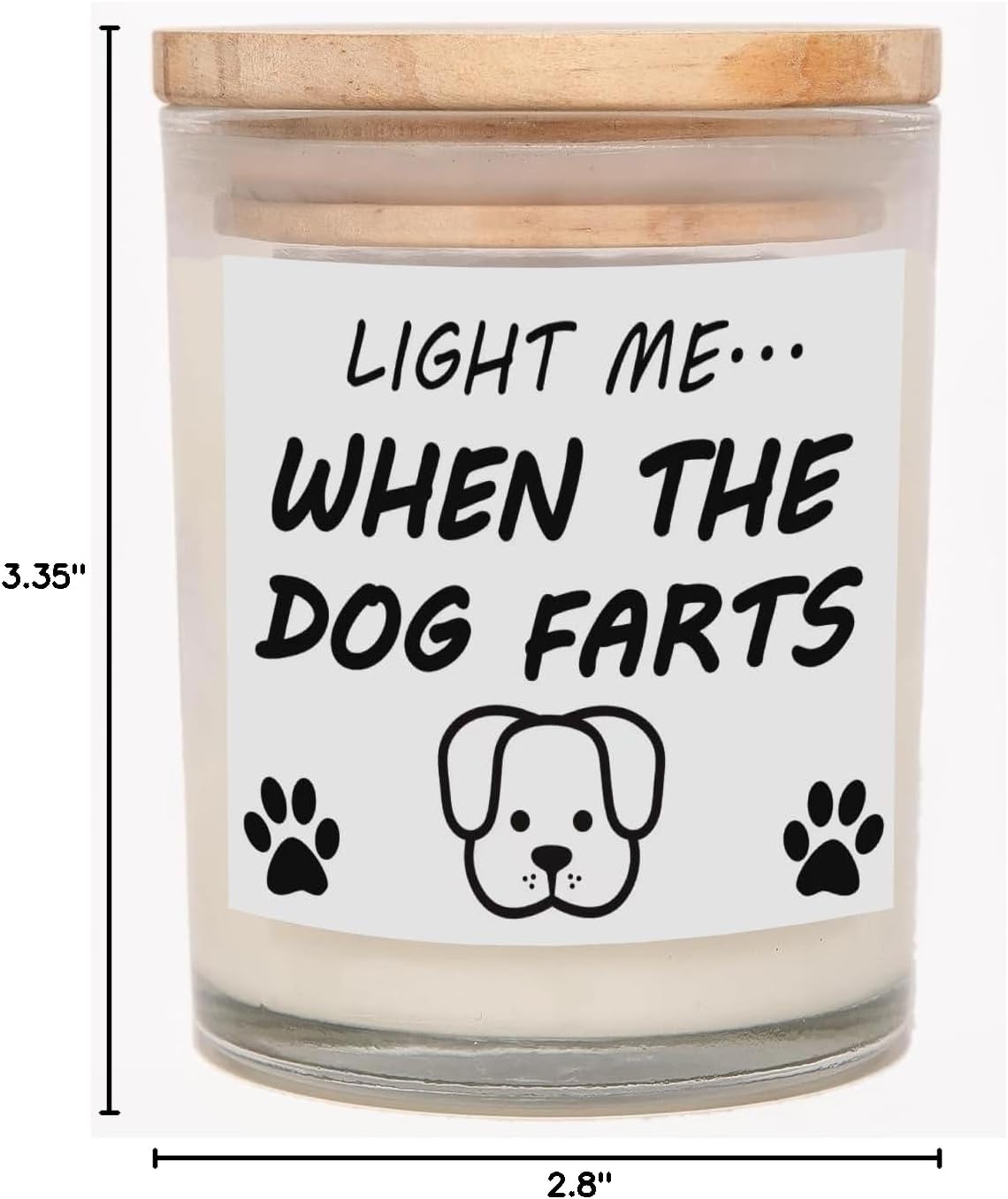 Pug Gifts & Decor, Dog Mom Gifts for Women, Dog Farts Candle, Pet Friendly Lavender Scented Candle