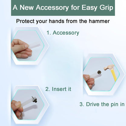 50 PCS Push Pins Picture Hangers Wall Hooks, Double Headed Thumb Tacks for Wall Hangings, Renter Friendly Decor Small Picture Frame Hangers for Drywall Cork Board Home Office Photo Decorations(Black)