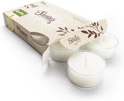 Pure English Lavender Premium Tealight Candles - Highly Scented with Essential & Natural Oils - 6 Purple Tea Lights - Beautiful Candlelight - Made in the USA - Flower & Floral Collection