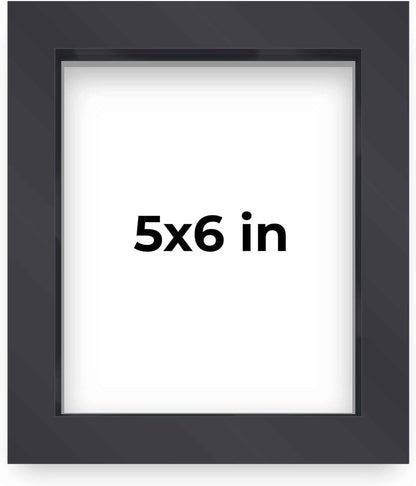 14x14 Shadow Box Black | 3/4" Depth of Usable Space | Solid Wood Pine | Includes UV Resistant Acrylic Plexiglass, Acid-Free Backing & Hanging Hardware | Made to Order in USA - Colors F
