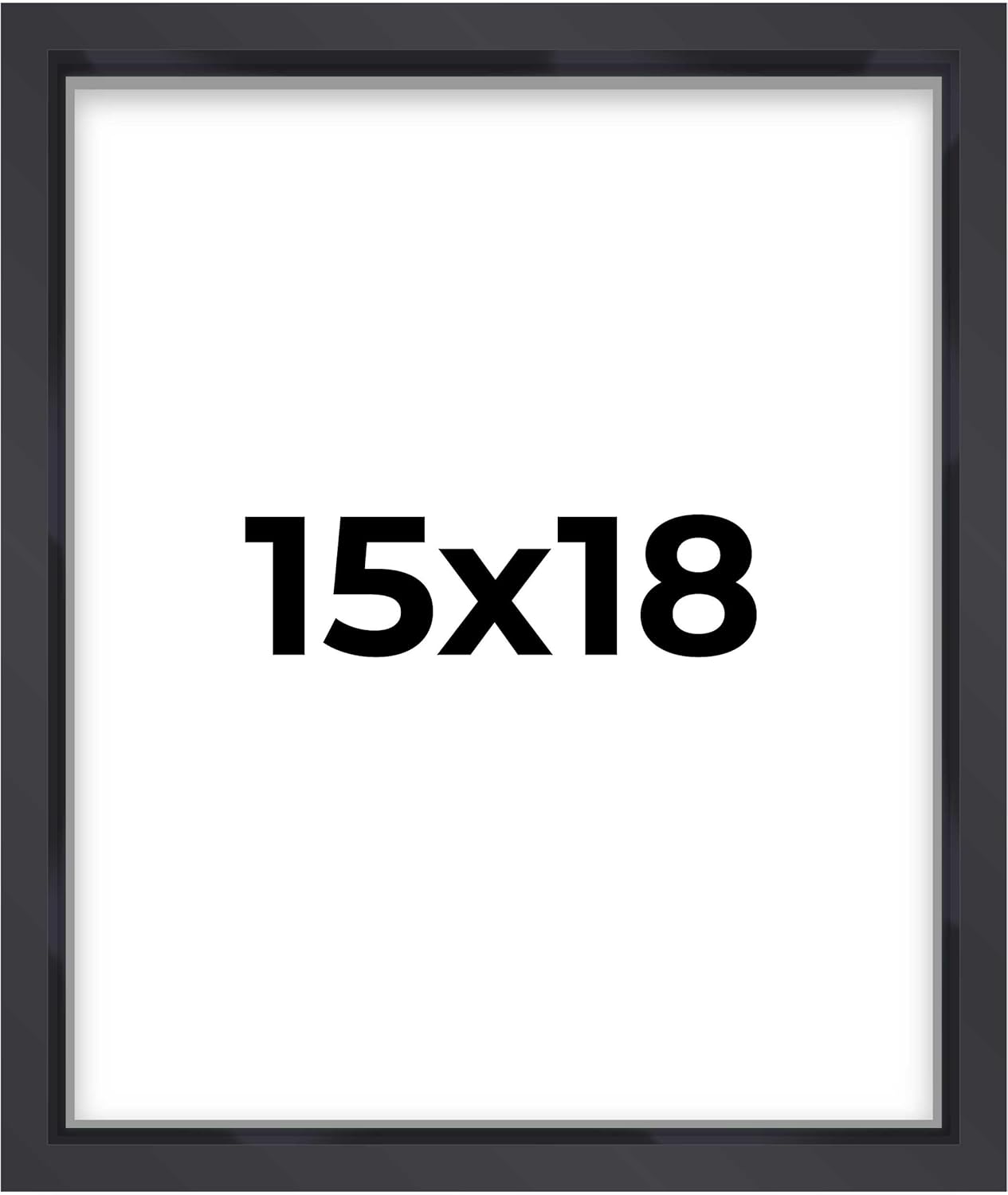 14x14 Shadow Box Black | 3/4" Depth of Usable Space | Solid Wood Pine | Includes UV Resistant Acrylic Plexiglass, Acid-Free Backing & Hanging Hardware | Made to Order in USA - Colors G