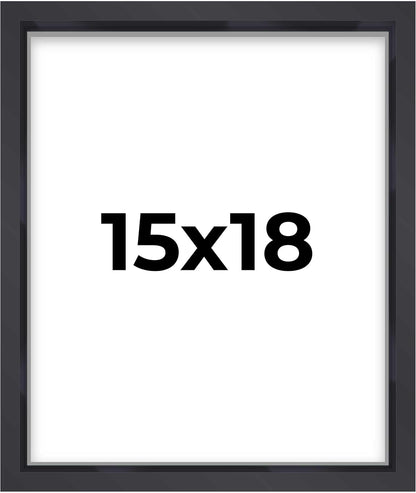 14x14 Shadow Box Black | 3/4" Depth of Usable Space | Solid Wood Pine | Includes UV Resistant Acrylic Plexiglass, Acid-Free Backing & Hanging Hardware | Made to Order in USA - Colors G