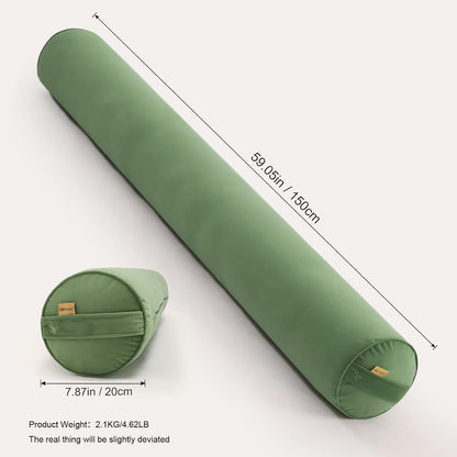 Body Pillow for Adults,Long Round Pillow,Big Cylindrical Pillow,Large Full Bolster Pillows for Side Sleepers (Steel Gray, 47.24"*7.87")