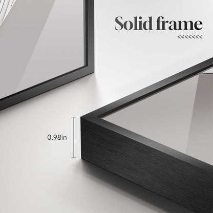 Framed Modern Luxury Gold Wall Art, Set of 3 Piece Contemporary Paintings Artwork for Walls, Golden Prints Pictures with Gold Frame, Wall Decor for Living Room, Hallway, Bedroom, Office 16x24 Inch