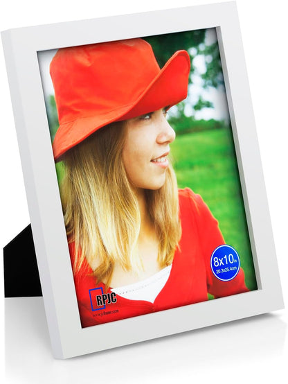 RPJC 5x7 Picture Frames Made of Solid Wood High Definition Glass for Table Top Display and Wall Mounting Photo Frame Black