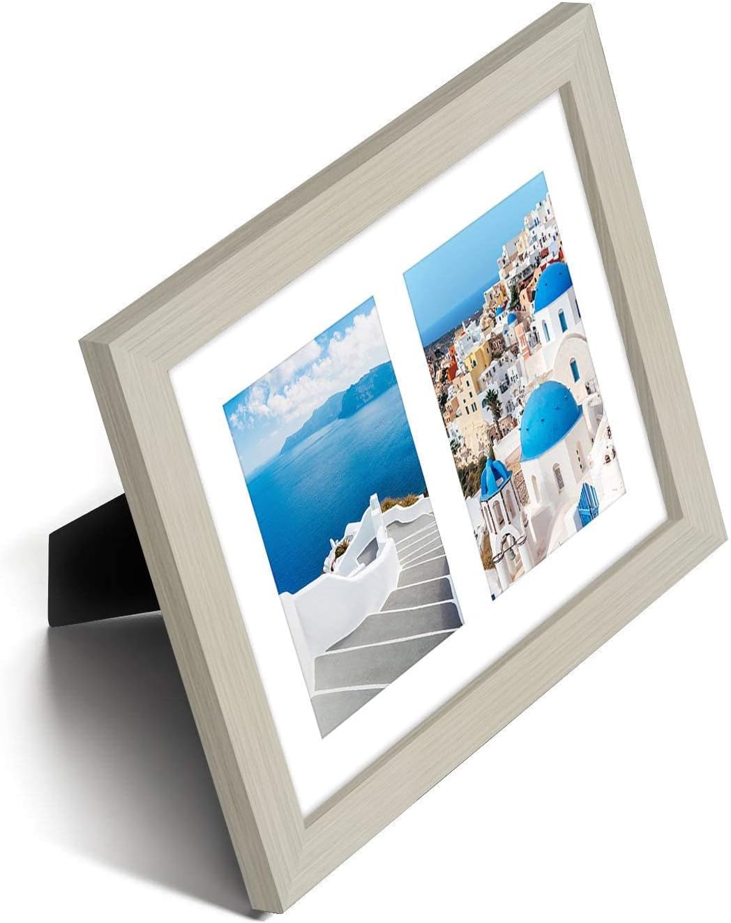 Americanflat 4x6 Collage Picture Frame with Shatter-Resistant Glass - Fits Five 4x6 Photos or Use as One 11x14 Picture Frame - Signature Collection - Collage Frames for Wall Display - Black