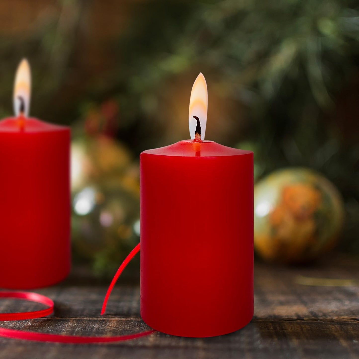 White Votive Candles Long Burn Time Unscented Candles Votives Bulk Pack of 24 Small Pillar Candles