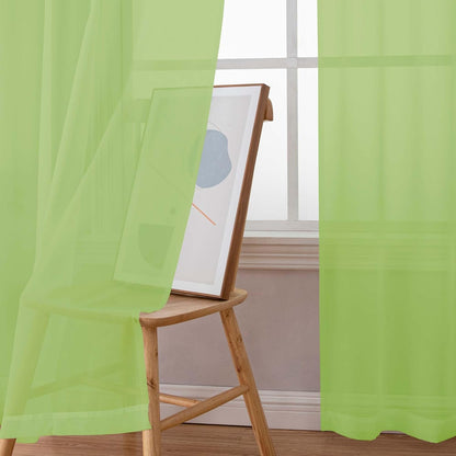 Chyhomenyc Sheer White Valances for Windows 2 Pack, Small Window Curtains for Living Room Bathroom Cafe Laundry Basement, Modern Top Dual Rod Pocket Voile Curtain, 42W x 14L inches, White - Colors A