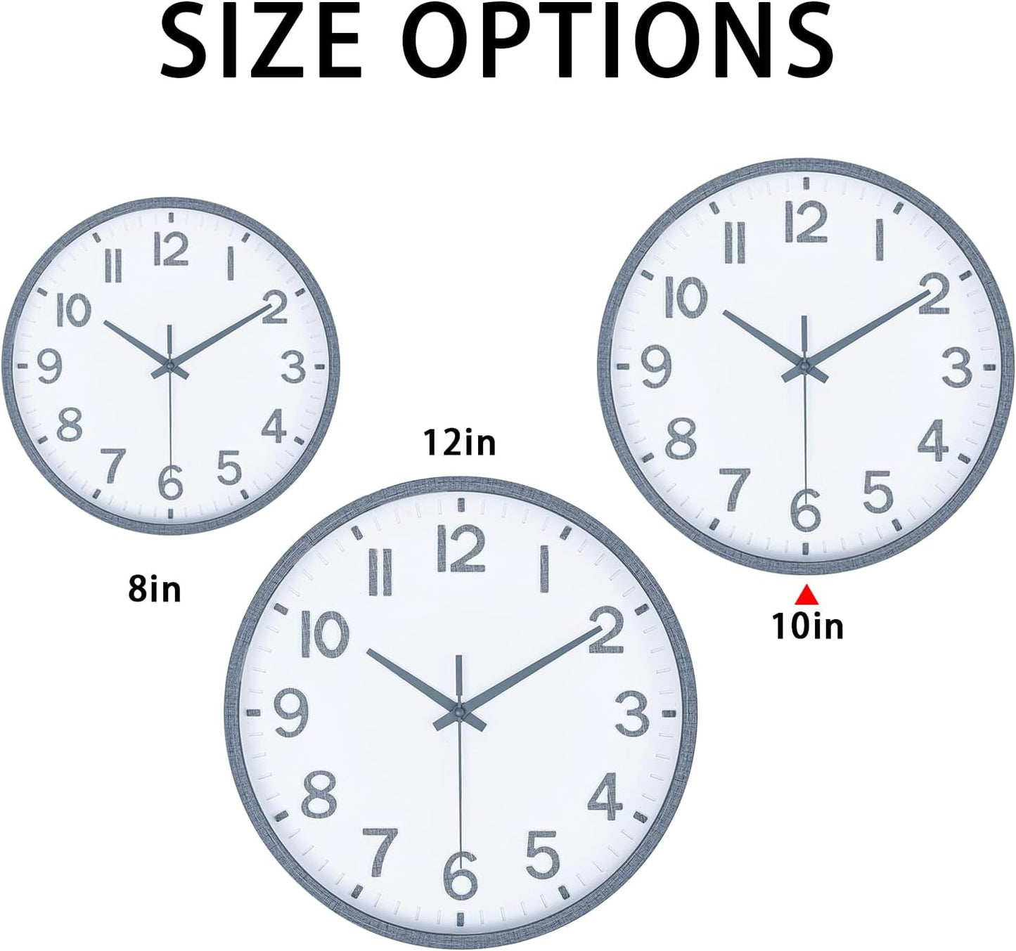 Wall Clocks Battery Operated 8 inch Modern Wall Clock,Silent Non Ticking Wall Clock for Living Room Bedroom Kitchen Office Classroom Decor (Green White)