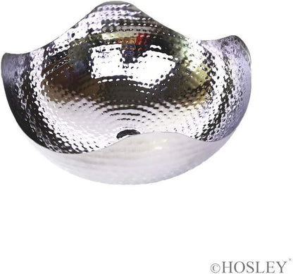 Hosley 5.75 Inch Diameter Silver Finish Metal Bowl, Ideal for Potpourri, LED Candles, Weddings, Special Events, Center Pieces, Craft. Use Decor to Coordinate O3