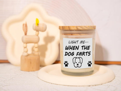 Pug Gifts & Decor, Dog Mom Gifts for Women, Dog Farts Candle, Pet Friendly Lavender Scented Candle