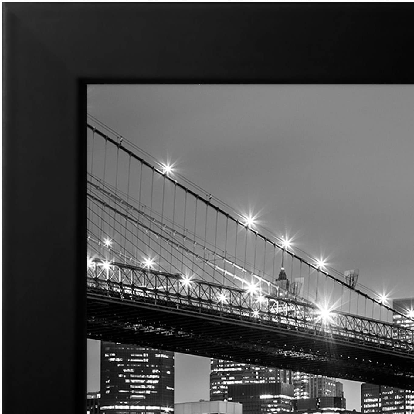 Americanflat 12x18 Poster Frame with Shatter-Resistant Glass - Signature Collection - Gallery-Style Frames Made of Engineered Wood - Photo Frame for Wall Display - Black - Colors A