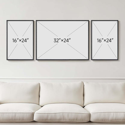Framed Modern Luxury Gold Wall Art, Set of 3 Piece Contemporary Paintings Artwork for Walls, Golden Prints Pictures with Gold Frame, Wall Decor for Living Room, Hallway, Bedroom, Office 16x24 Inch