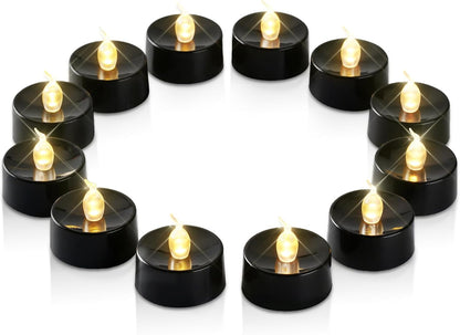 merrynights LED Candles, Tea Lights Candles Battery Operated Bulk, 50-Pack Long-Lasting 200 Hours Flameless Tealight Candles, Realistic Tea Lights for Christmas Halloween Wedding, 1.5'' D X 1.25'' H