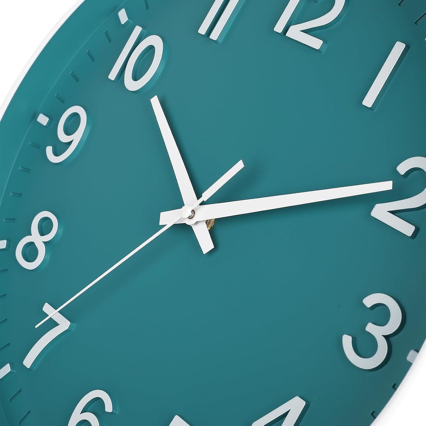 HZDHCLH Wall Clocks Battery Operated,12 inch Silent Non Ticking Modern Wall Clock for Living Room Bedroom Kitchen Office Classroom Decor (Olive Green and Gold)
