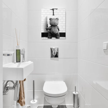 DIHSIEG 12x16 Canvas Wall Art funny bathroom wall art Print Poster Vintage Poster Frameless Floral Can be hung on the Wall Heal Your Heart poster Wall Art Canvas