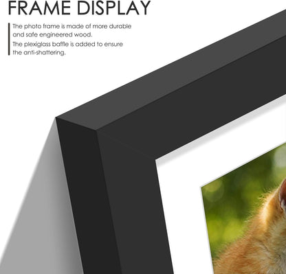 DUENPY 14x26 Collage Picture Frame 4x6 Collage Picture Frame Displays Twelve 4x6 inch Photos Available Horizontal Wall Mounting Display and Vertical Black - Colors B