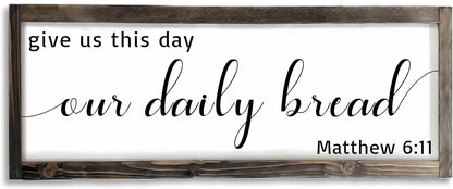 Dazingart Farmhouse Kitchen Wall Decor,Meals and Memories Are Made Here Sign, Rustic Wood Kitchen Signs Dinning Room Wall Decor (Meal)