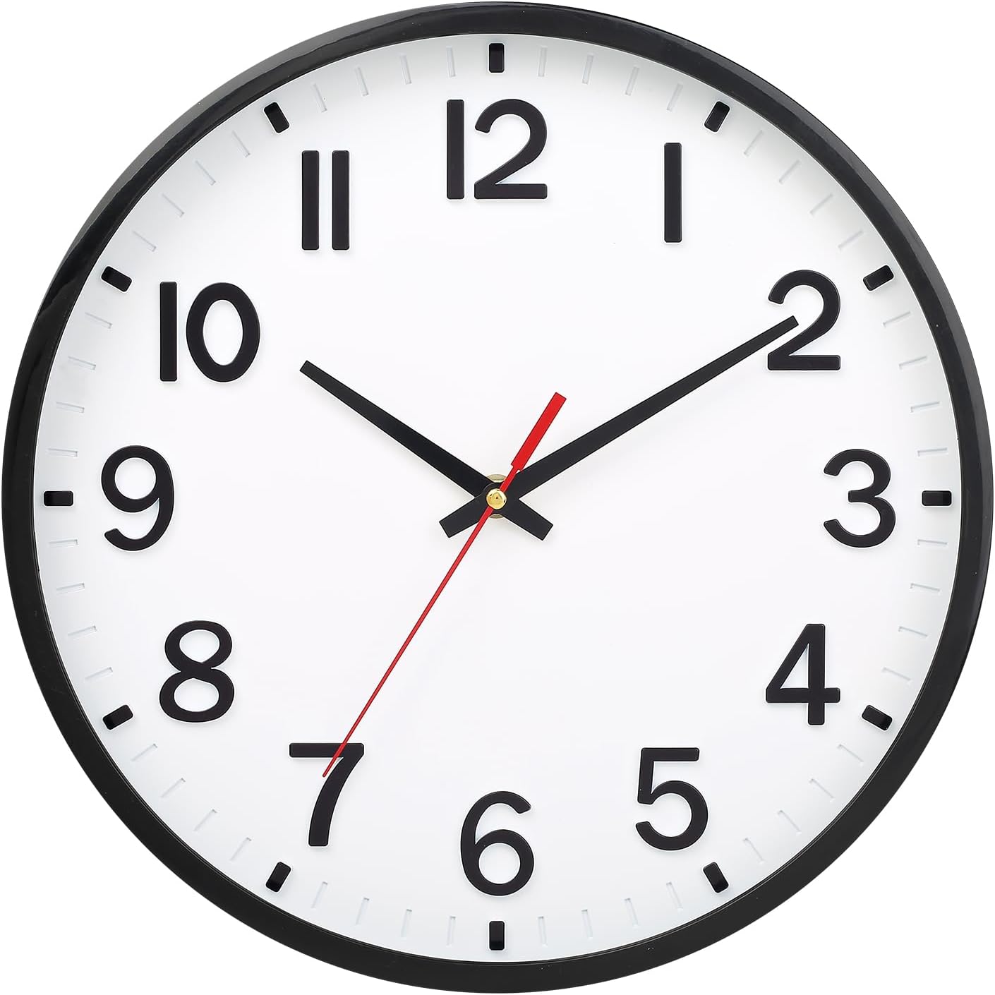 Wall Clocks Battery Operated 8 inch Modern Wall Clock,Silent Non Ticking Wall Clock for Living Room Bedroom Kitchen Office Classroom Decor (Green White)